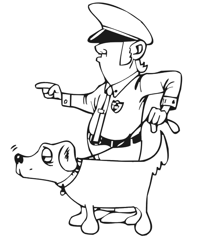 Police Coloring Pages| Coloring pages to print | Color Printing | #18