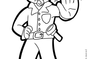 Police Coloring Pages| Coloring pages to print | Color Printing | #19