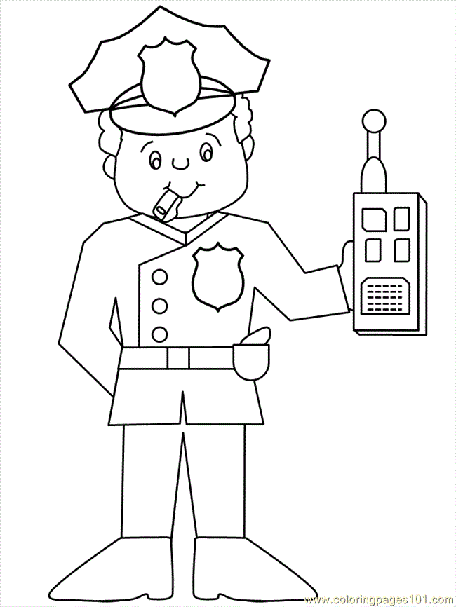 Police Coloring Pages| Coloring pages to print | Color Printing | #5