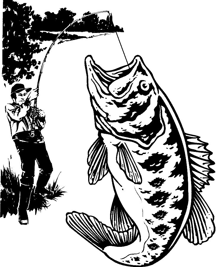  Real big fish Coloring page | Coloring pages to print | Color Printing |