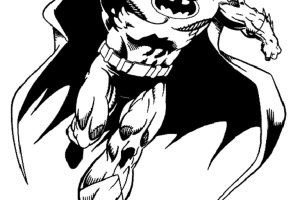 Running Batman Coloring Pages