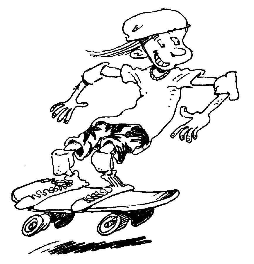  Skater Coloring page | Coloring pages to print | Color Printing |