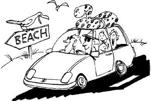Vacancy beach Coloring page | Coloring pages to print | Color Printing |