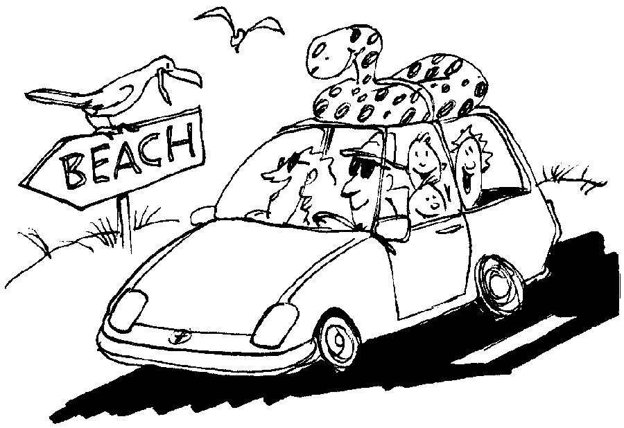  Vacancy beach Coloring page | Coloring pages to print | Color Printing |