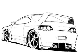 Acura Car Colouring pages