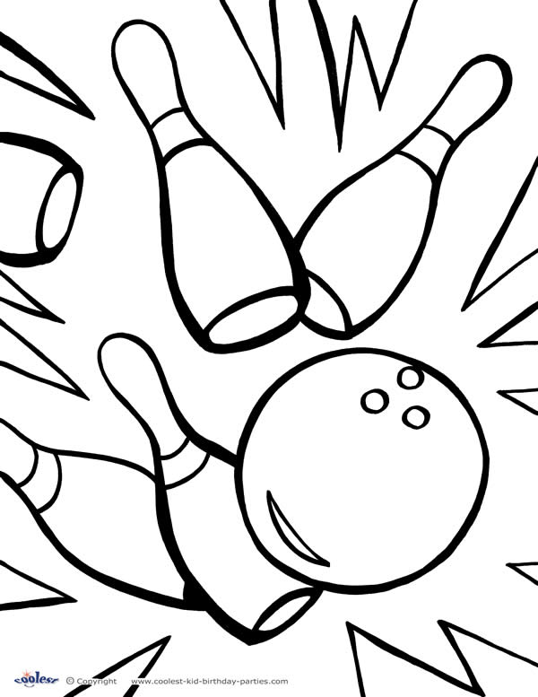  Boom Bowling coloring pages for kids