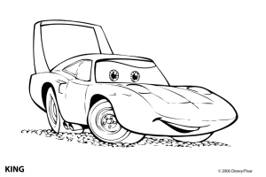 Cartoon Car Colouring pages