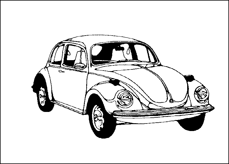Coccinel Car Colouring pages