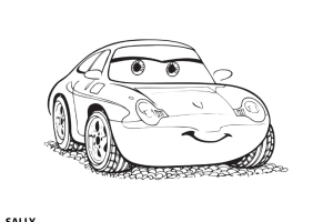 Cool cartoon Car Colouring pages
