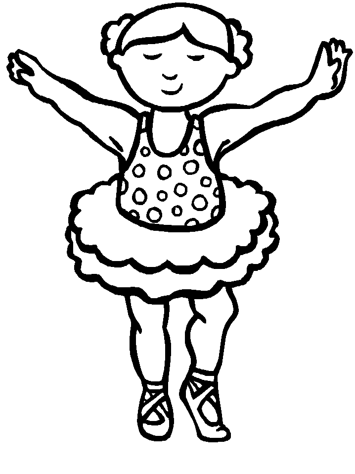 Dancing ballet Girl Sports Coloring pages for GIRLS