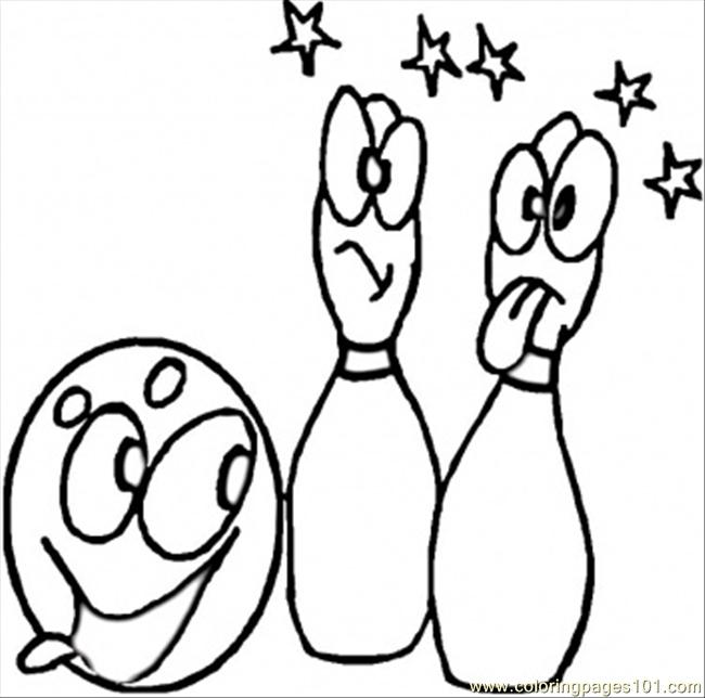  Funny Bowling coloring pages for kids