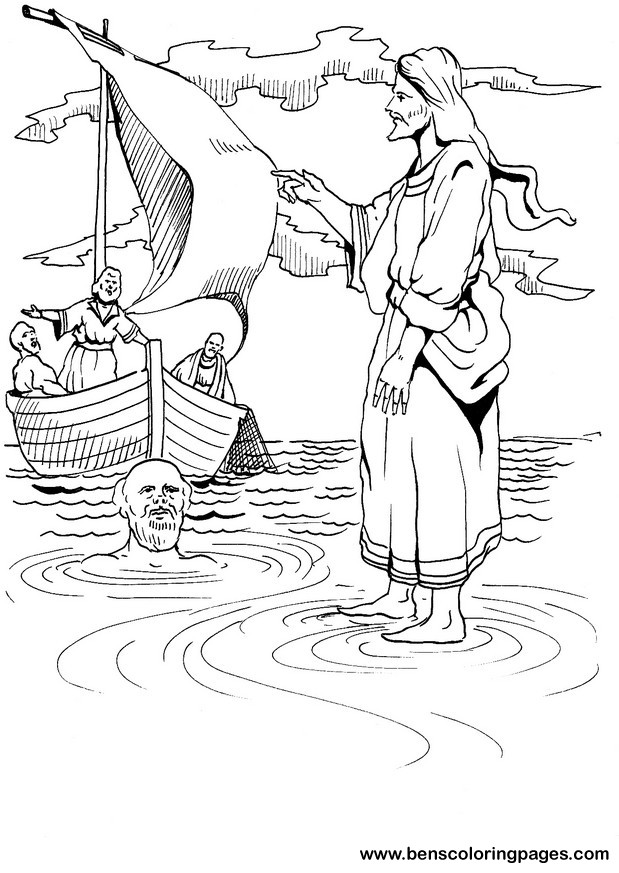  Jesus talk Water Coloring Pages |Spring coloring pages