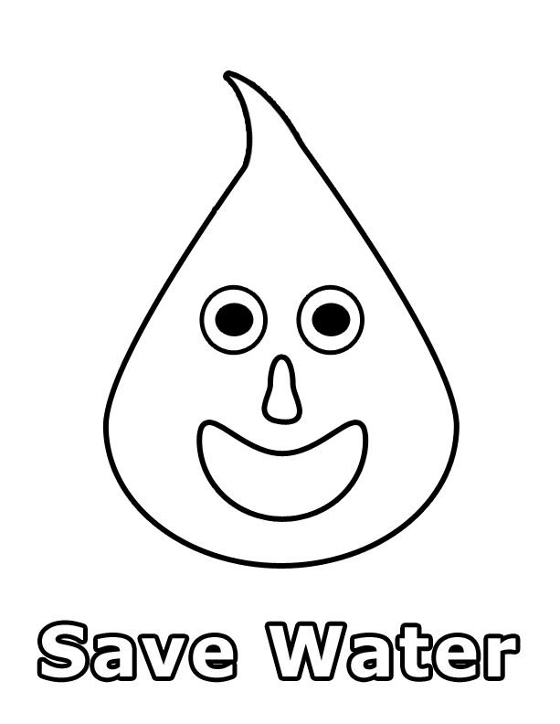 Logo Save Water Coloring Pages |Spring coloring pages