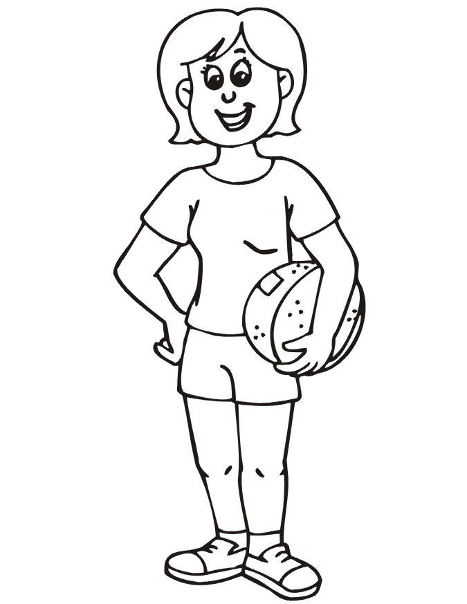 Mom Girl Sports Coloring pages for GIRLS
