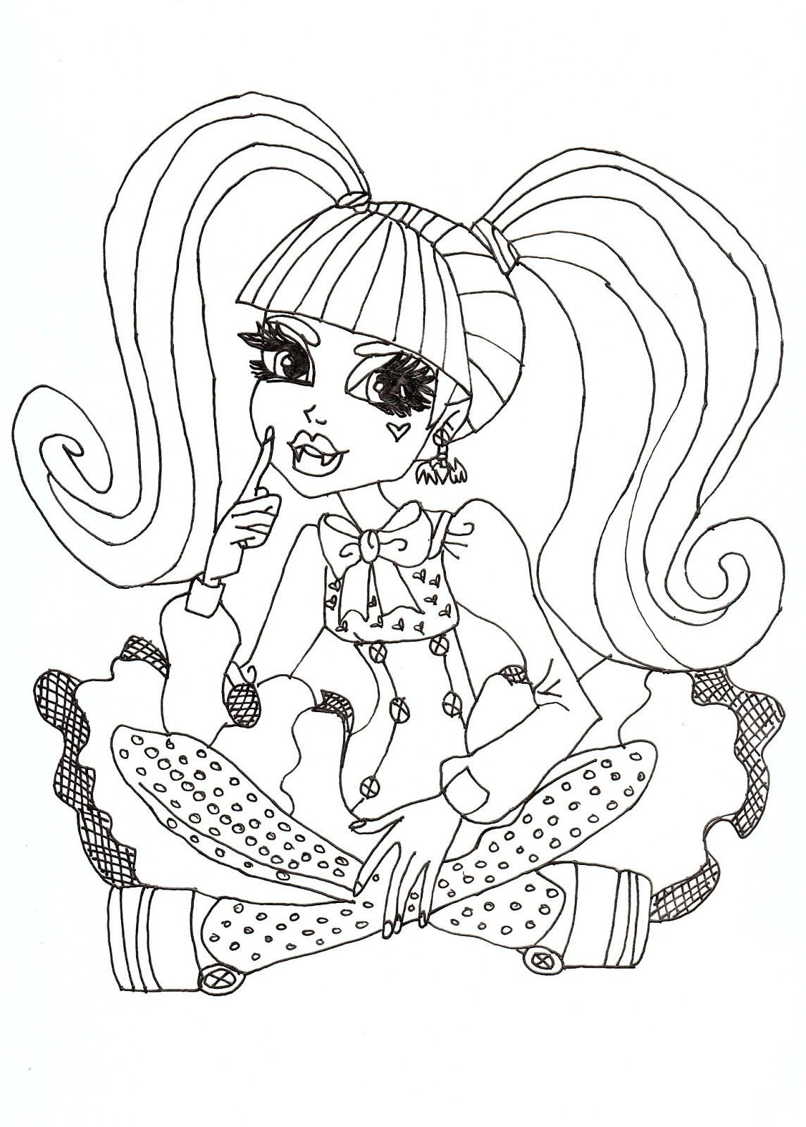  Monster High Coloring Pages | Coloring pages for Girls | Cool coloring page | #12