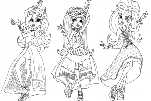 Monster High Coloring Pages | Coloring pages for Girls | Cool coloring page | #17