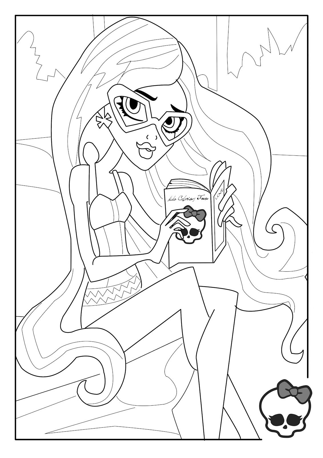  Monster High Coloring Pages | Coloring pages for Girls | Cool coloring page | #18