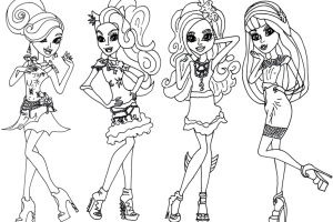 Monster High Coloring Pages | Coloring pages for Girls | Cool coloring page | #3