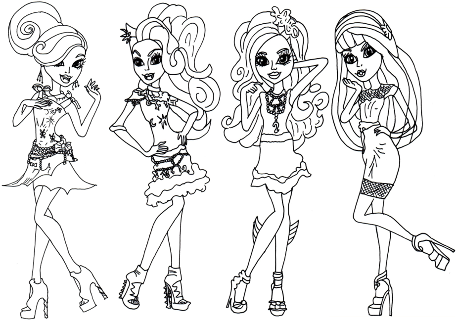  Monster High Coloring Pages | Coloring pages for Girls | Cool coloring page | #3
