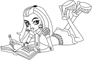 Monster High Coloring Pages | Coloring pages for Girls | Cool coloring page | #4