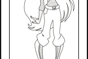 Monster High Coloring Pages | Coloring pages for Girls | Cool coloring page | #6