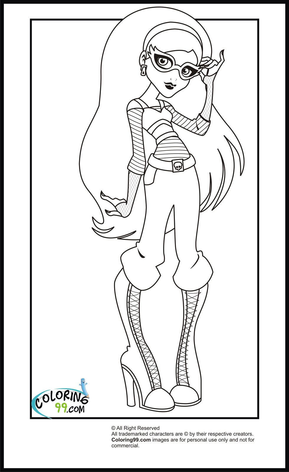 Monster High Coloring Pages | Coloring pages for Girls | Cool coloring page | #6