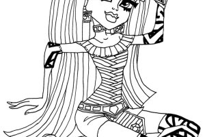Monster High Coloring Pages | Coloring pages for Girls | Cool coloring page | #7