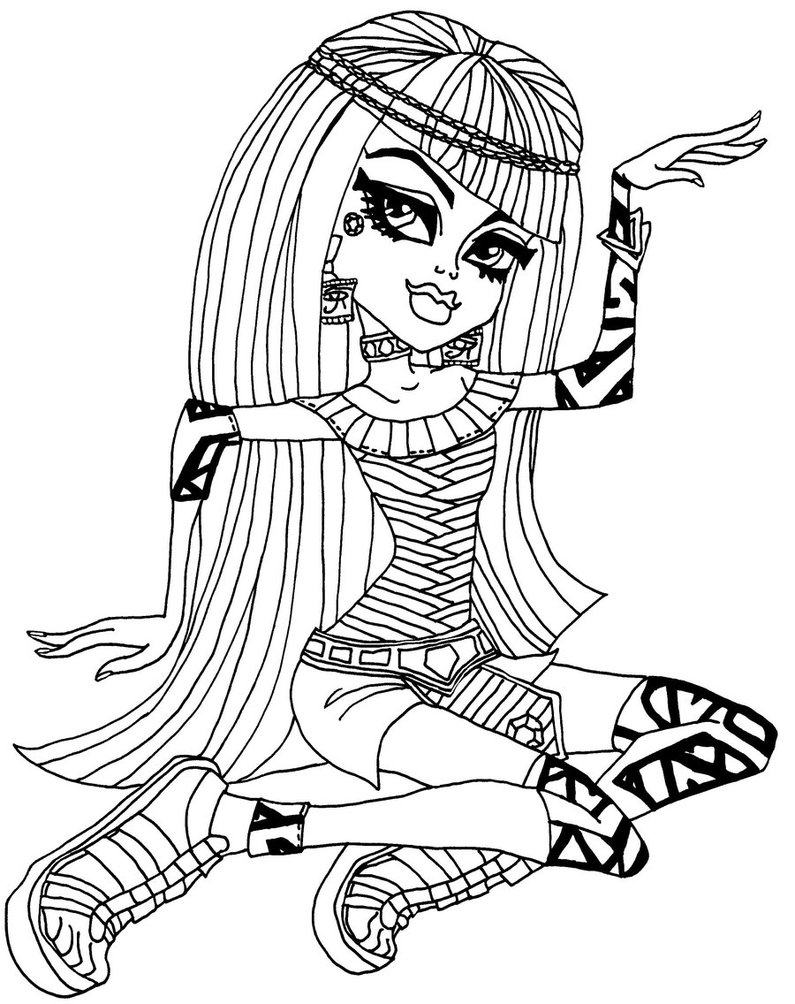  Monster High Coloring Pages | Coloring pages for Girls | Cool coloring page | #7