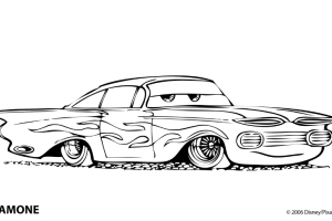 Old Gang rapper Car Colouring pages