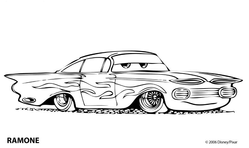  Old Gang rapper Car Colouring pages