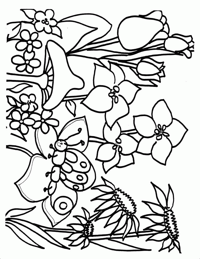 Spring Pictures Coloring pages | Spring Colouring pages | #1