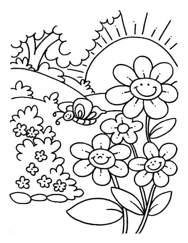  Spring Pictures Coloring pages | Spring Colouring pages | #2
