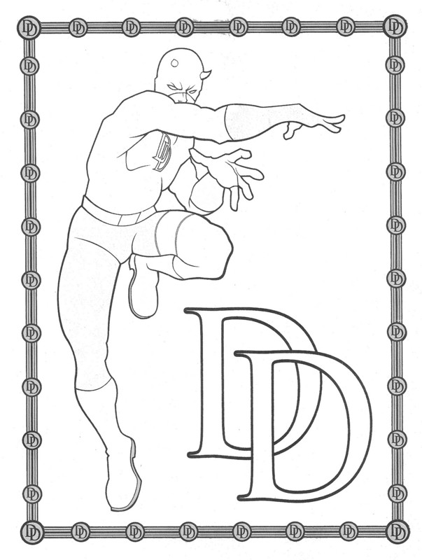 DareDevil The Movie Coloring pages | Marvel Daredevil | Daredevil tv series | Daredevil series | #10