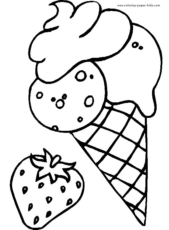 Ice Cream Coloring pages |  Coloring pages for Kids |è‘—è‰²é  | pÃ¡ginas para colorear | #11
