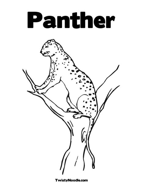  Panther Animal Coloring Pages kids coloring pages | #21