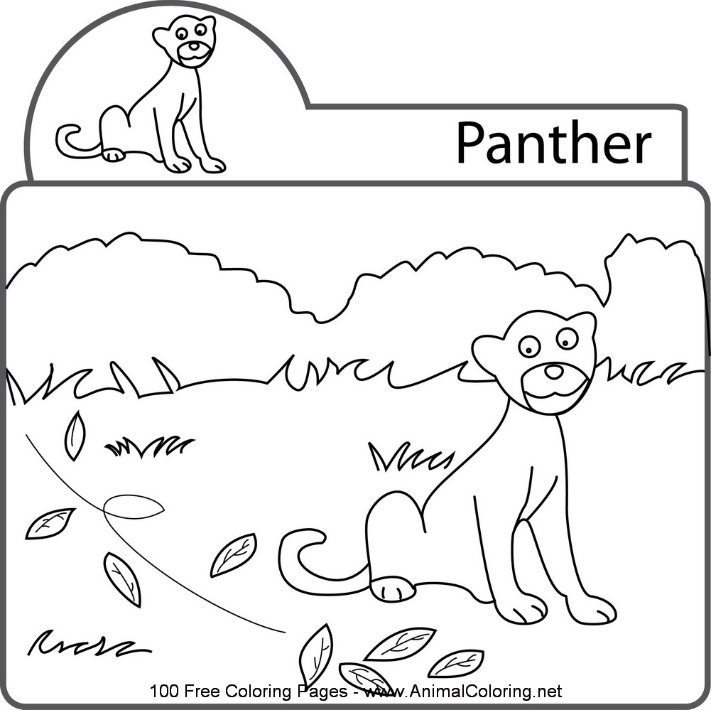  Panther Animal Coloring Pages kids coloring pages | #23