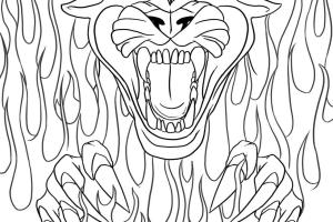 Panther Animal Coloring Pages kids coloring pages | #6