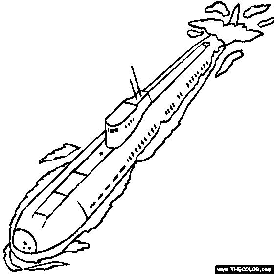 Submarine Coloring pages | kids coloring pages | Coloring pages for kids | #10