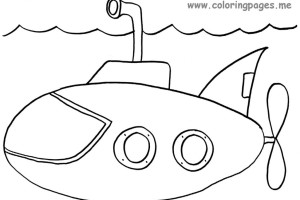 Submarine Coloring pages | kids coloring pages | Coloring pages for kids | #11