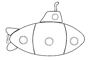 Submarine Coloring pages | kids coloring pages | Coloring pages for kids | #16
