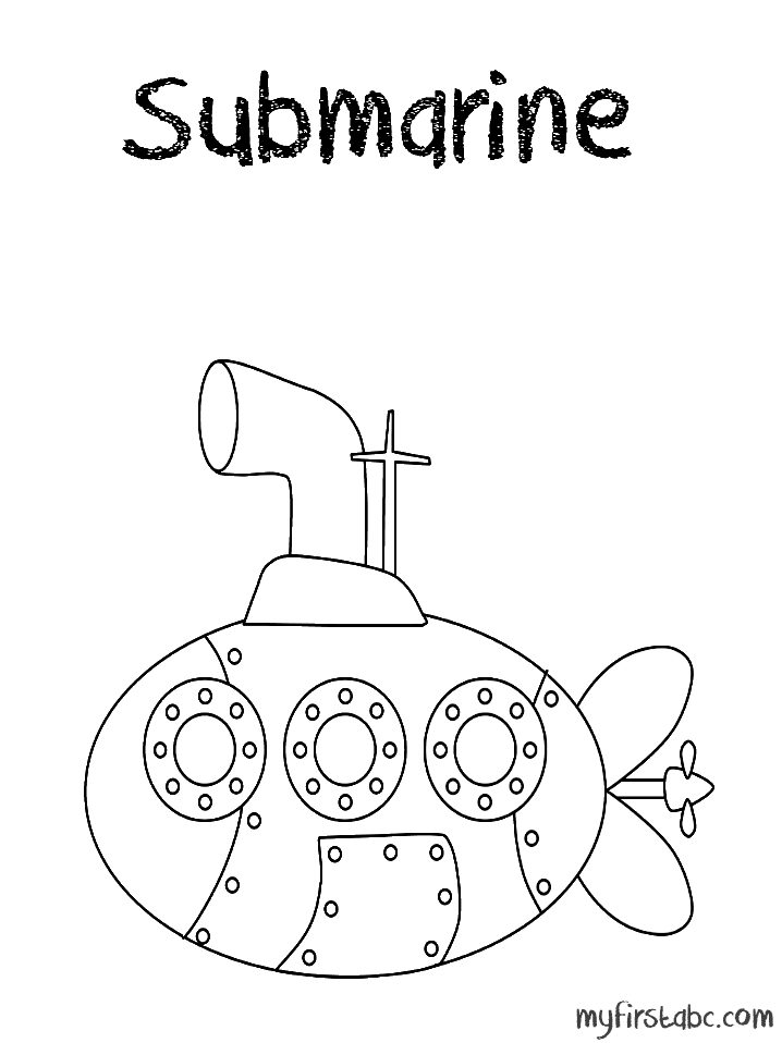  Submarine Coloring pages | kids coloring pages | Coloring pages for kids | #21