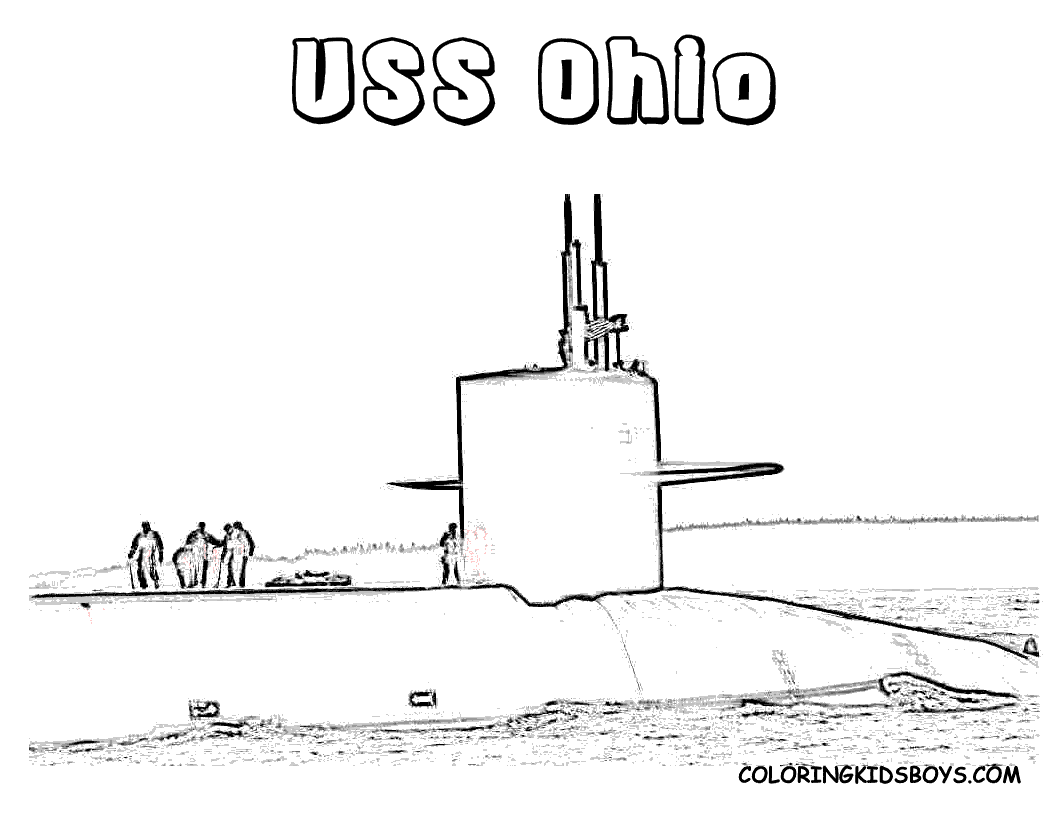 Submarine Coloring pages | kids coloring pages | Coloring pages for kids | #25