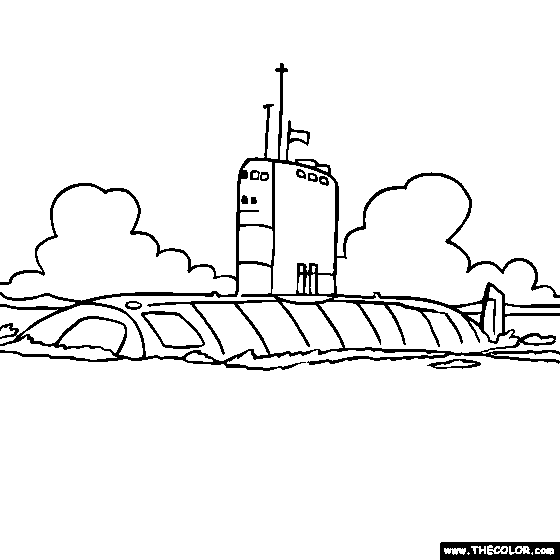 Submarine Coloring pages | kids coloring pages | Coloring pages for kids | #28