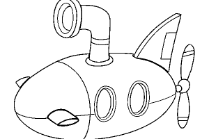 Submarine Coloring pages | kids coloring pages | Coloring pages for kids | #6