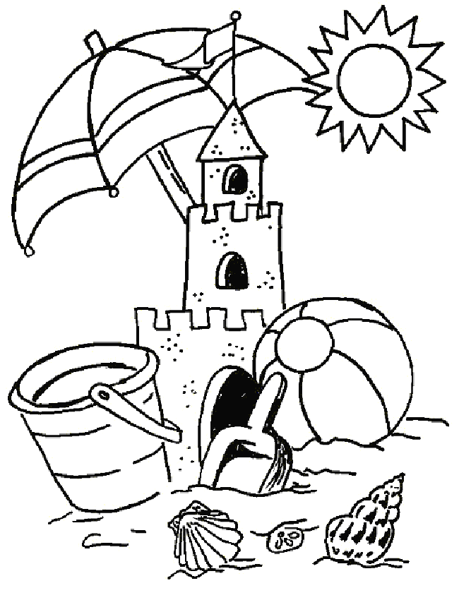 Summer Vacation Printable coloring pages for kids | #29