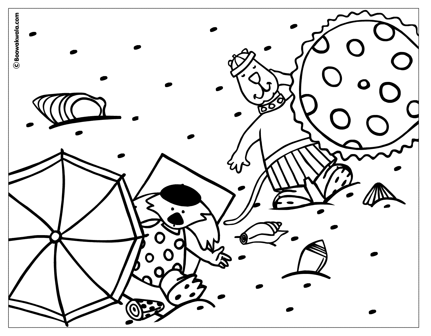 Summer Vacation Printable coloring pages for kids | #6