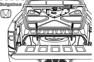 Back Honda Ridgeline CARS Coloring Pages | Kids Coloring pages
