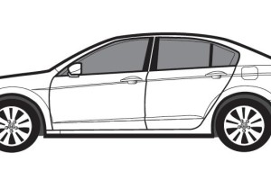 Honda Accord White CARS Coloring Pages | Kids Coloring pages