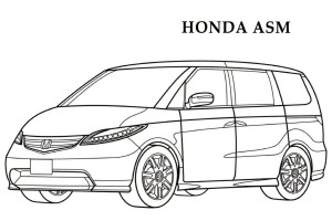Honda ASM CARS Coloring Pages | Kids Coloring pages