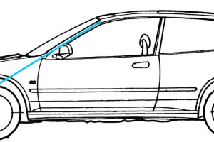 Honda Civic EG CARS Coloring Pages | Kids Coloring pages